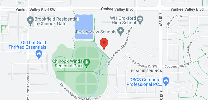map of 7101 2781 Chinook Winds Drive SW